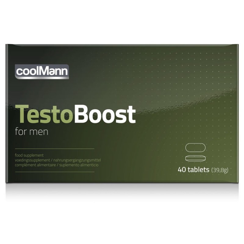 Coolmann Testo Boost Potenciador Com Tribulus Terrestris 40 Comprimidos