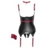 Camisole med stropper sort/rød L