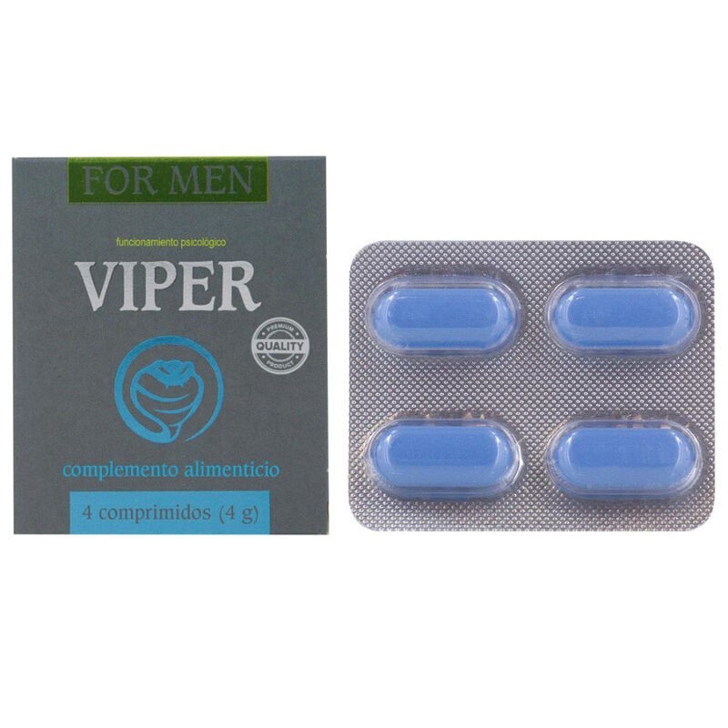 Viper Potenshöjare för Män 4 Kapslar