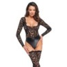 Čipkasto body Noir M