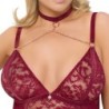 Rdeč odprt body 2XL