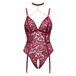 Rdeč odprt body 2XL
