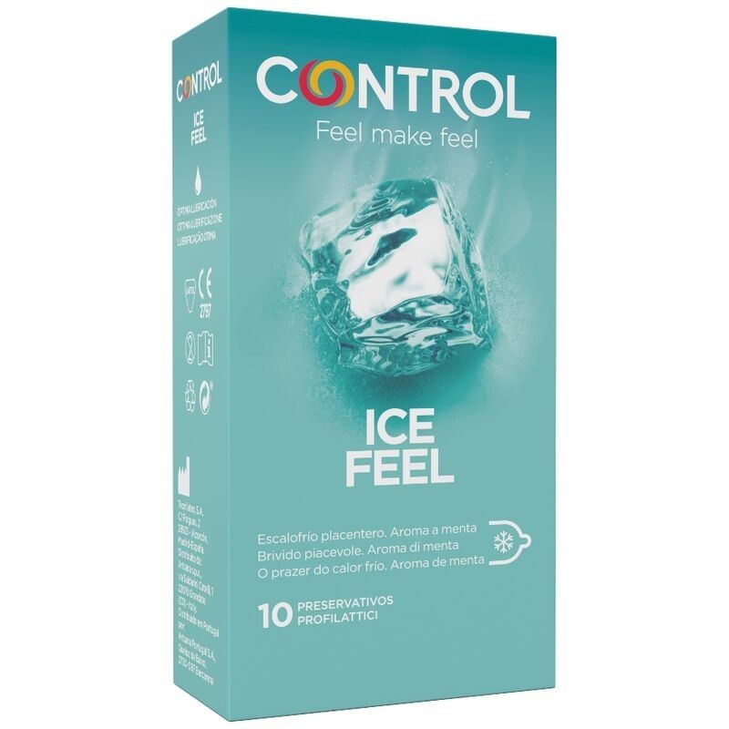"Ice Feel" prezervatyvai su šaldančiu efektu, 10 vienetų