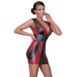 Vestito rosso/nero S