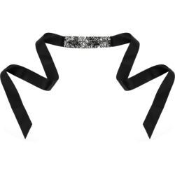 Masque de Nuit Dentelle Noire Ruban