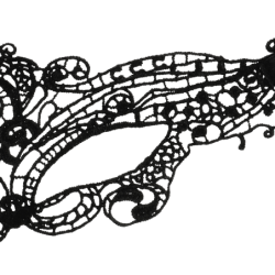 Mască de ochi Dantelă Neagră Fină