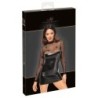Beflocktes Kleid mit Print L