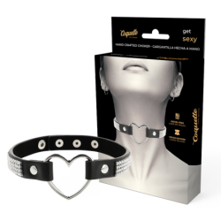 Choker Vegánska Koža Srdce
