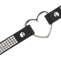Choker Vegánska Koža Srdce