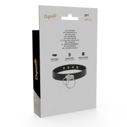 Choker Vegan Leder Doppelring