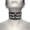 Choker z veganské kůže ve stylu fetiš