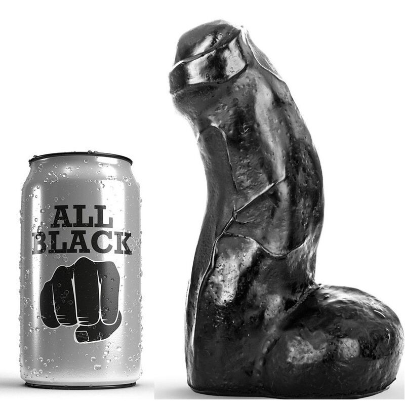 Gode réaliste Noir 17 cm