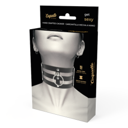 Choker aus veganem Leder im Fetish-Stil