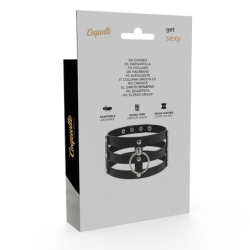 Choker aus veganem Leder im Fetish-Stil