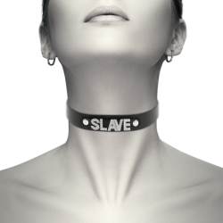 Choker Piele Vegană Slave