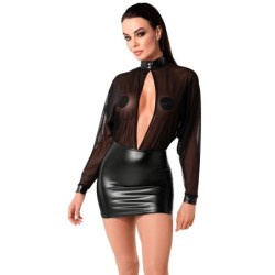 Vestido preto de tule S