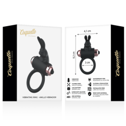 Cock Ring Vibrator Negru / Gold