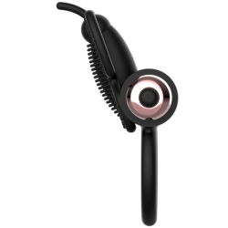 Anel Peniano Borboleta Vibratório Preto / Dourado