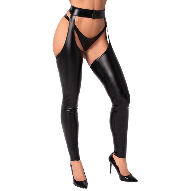 Pantalons de cuir negres S