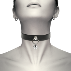 Halsband Veganskt Läder Tillbehör Kvinna Bjällra/Ring