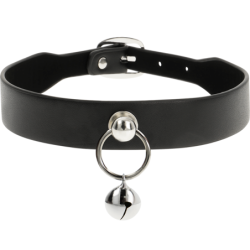 Halsband Veganskt Läder Tillbehör Kvinna Bjällra/Ring