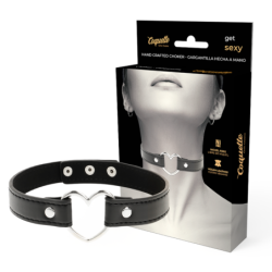 Halsband Veganskt Läder Accessoar Kvinna Hjärta
