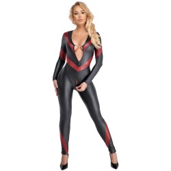 Combinaison avec entrejambe rouge S