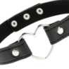 Halsband Veganskt Läder Accessoar Kvinna Hjärta