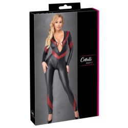Combinaison avec entrejambe rouge M