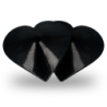Black Heart Nipple Covers