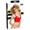 Top Zip rojo M de charol
