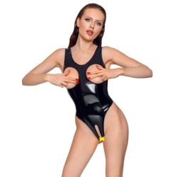 Body aus Lackleder ohne Brust S