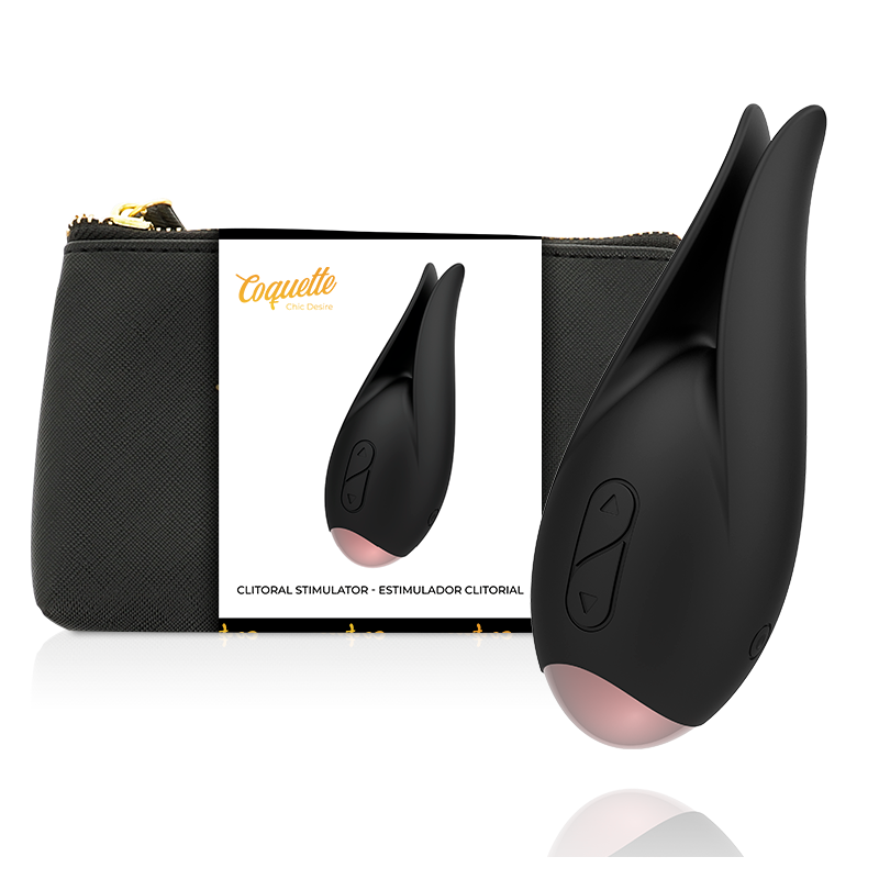 Clitoris Stimulator Sort / Guld Blomst