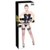 Corsetto di vernice nera XL