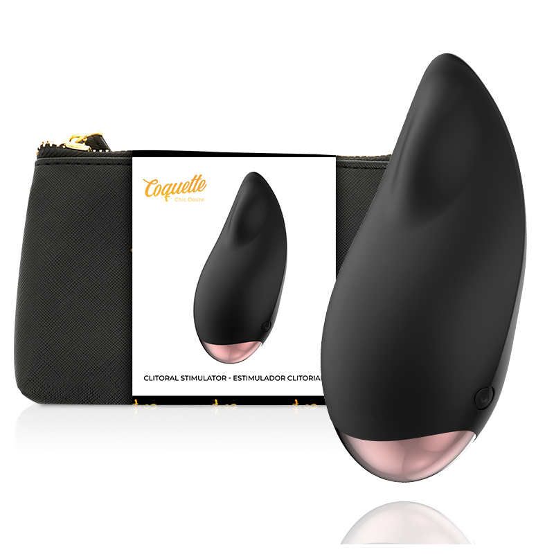 Clitoris Stimulator Zwart / Gold Druppel