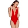 Body de verniz com zíper vermelho XL