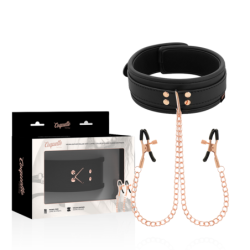 Fantasy Collar com Clipes de Mamilo com Forro de Neoprene