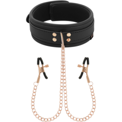 Fantasy Collar com Clipes de Mamilo com Forro de Neoprene