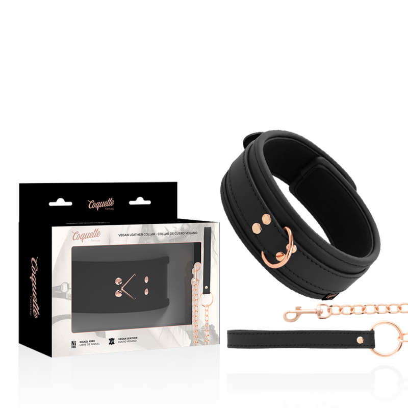 Fantasy Collar Vegānā Āda Ar Siksnu Un Neoprēna Oderi