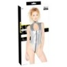 XL Silver Patent Leather Bodysuit