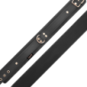 Fantasy Halsband Veganes Leder mit Leine und Neoprenfutter