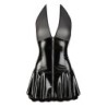Lackkleid mit Netzmuster M