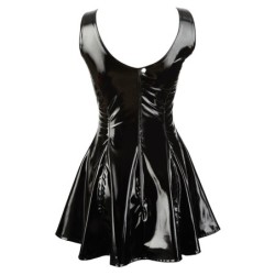 Robe en cuir verni noir 2XL