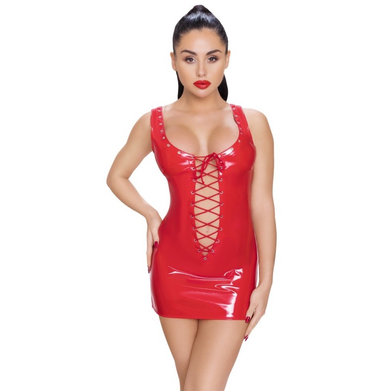 Red Patent Leather Dress L