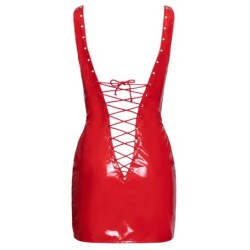 Vestido de charol rojo XL