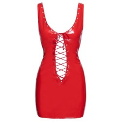 Punane lakknahast kleit 2XL