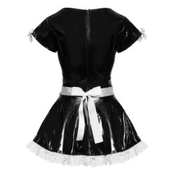 Lack-Servierkleid XL