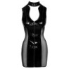 Robe en cuir verni avec boucle XL