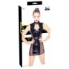 Robe en cuir verni avec boucle XL