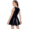 Vestido de verniz com renda XL